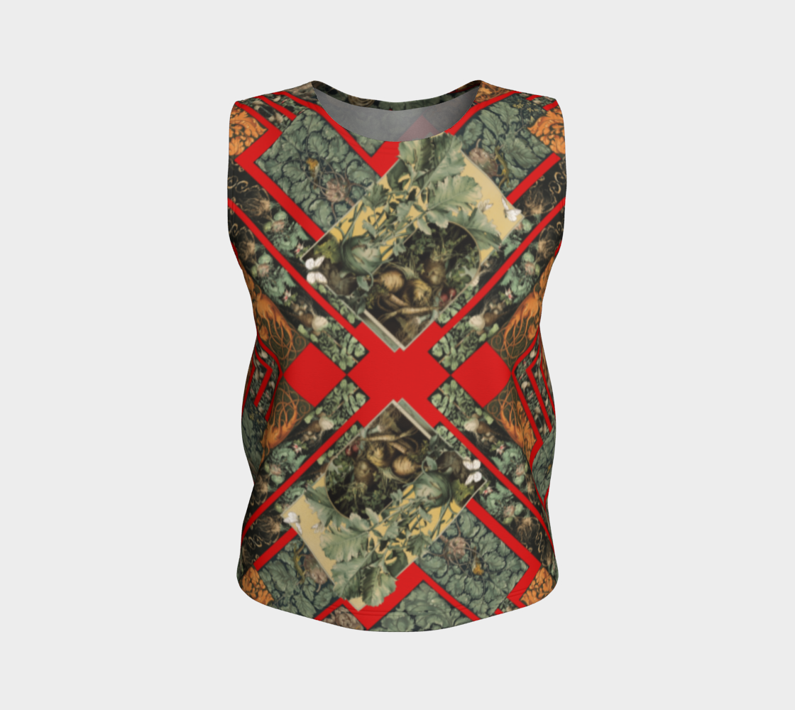 Night in the Garden of Victorian Vegetables Loose Tank Top preview #1