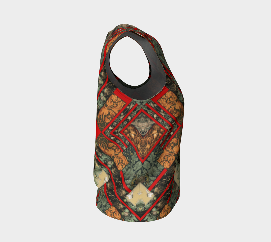 Night in the Garden of Victorian Vegetables Loose Tank Top preview #4