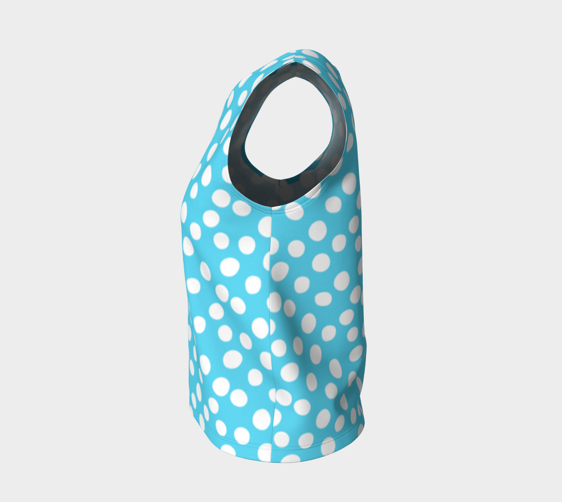 Aperçu de All About the Dots Loose Tank Top - Blue #3