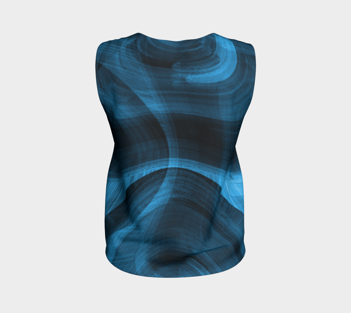 Bluish Black Hole Loose Tank Top preview #2