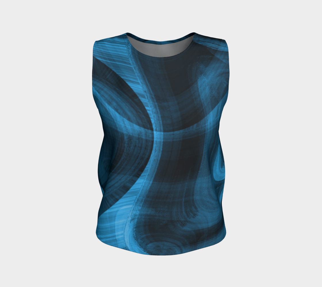 Bluish Black Hole Loose Tank Top preview #1