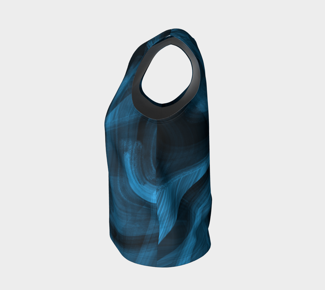 Bluish Black Hole Loose Tank Top preview #3