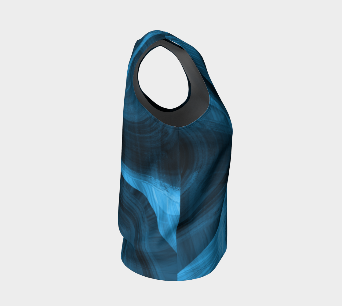Bluish Black Hole Loose Tank Top preview #4