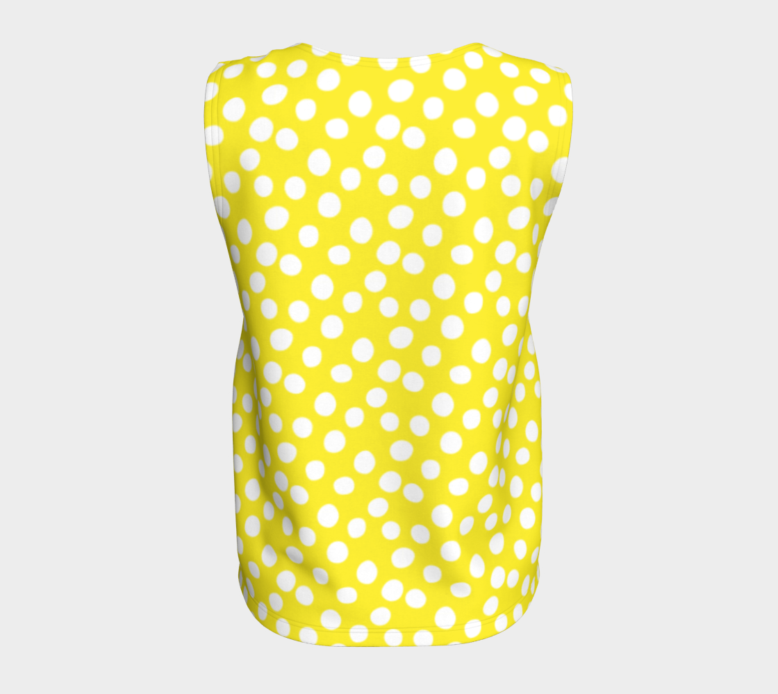 All About the Dots Loose Tank Top - Yellow Miniature #7