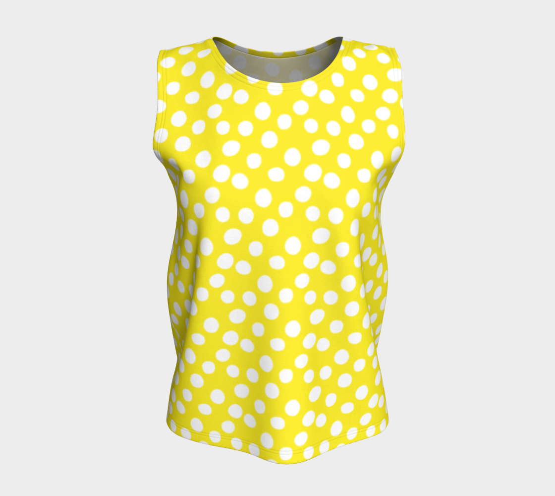 Aperçu de All About the Dots Loose Tank Top - Yellow #5