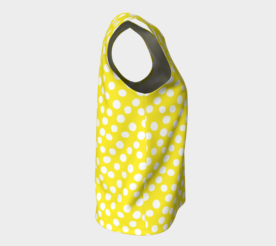 Aperçu de All About the Dots Loose Tank Top - Yellow #8
