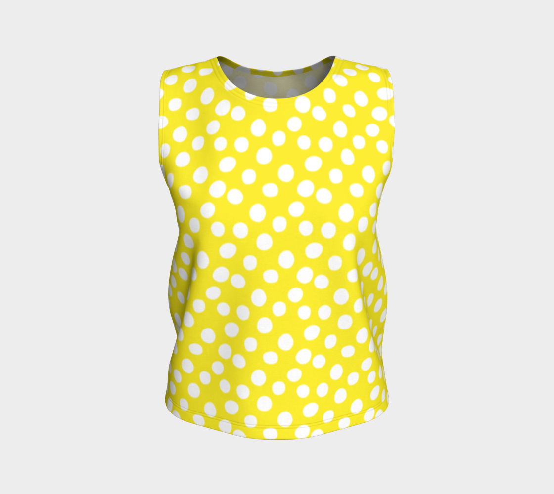 Aperçu de All About the Dots Loose Tank Top - Yellow