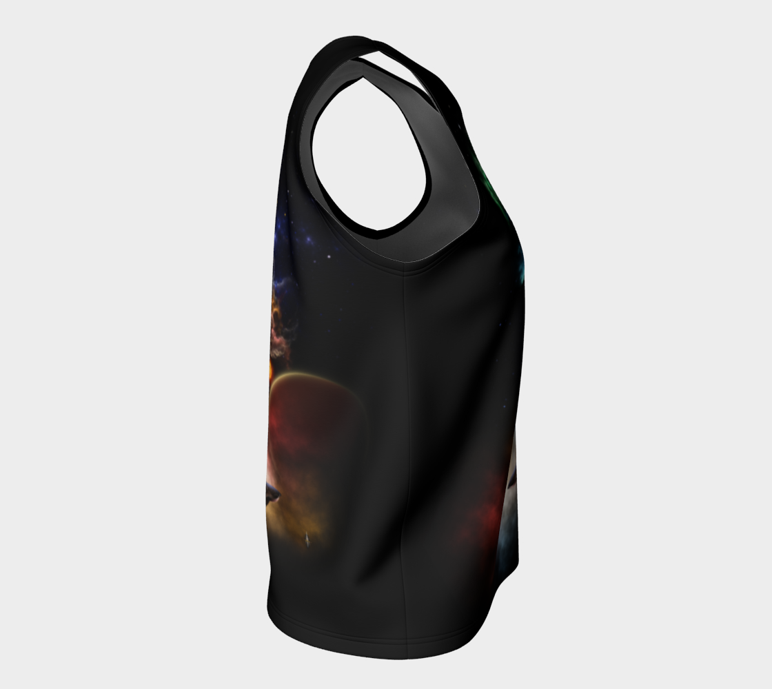 Beyond Space & Time Fractal Art II Spacescape Loose Tank Top preview #8