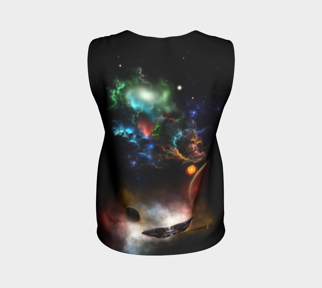 Beyond Space & Time Fractal Art II Spacescape Loose Tank Top 3D preview