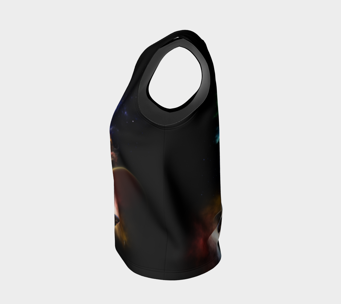Beyond Space & Time Fractal Art II Spacescape Loose Tank Top preview #3