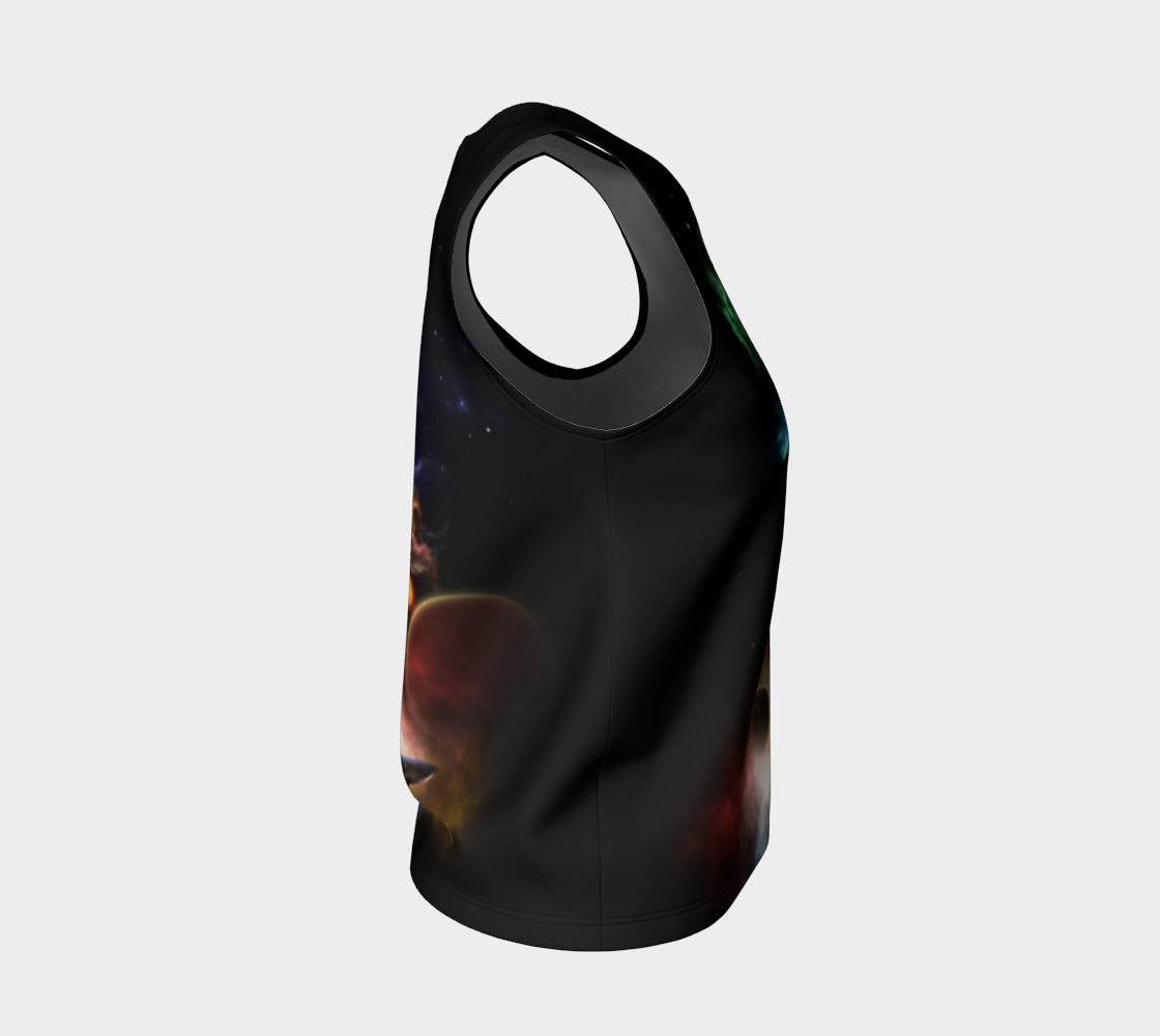 Beyond Space & Time Fractal Art II Spacescape Loose Tank Top preview #4