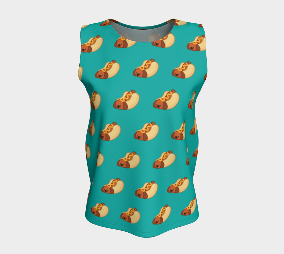 Hot Dog Loose Fit Tank preview #5