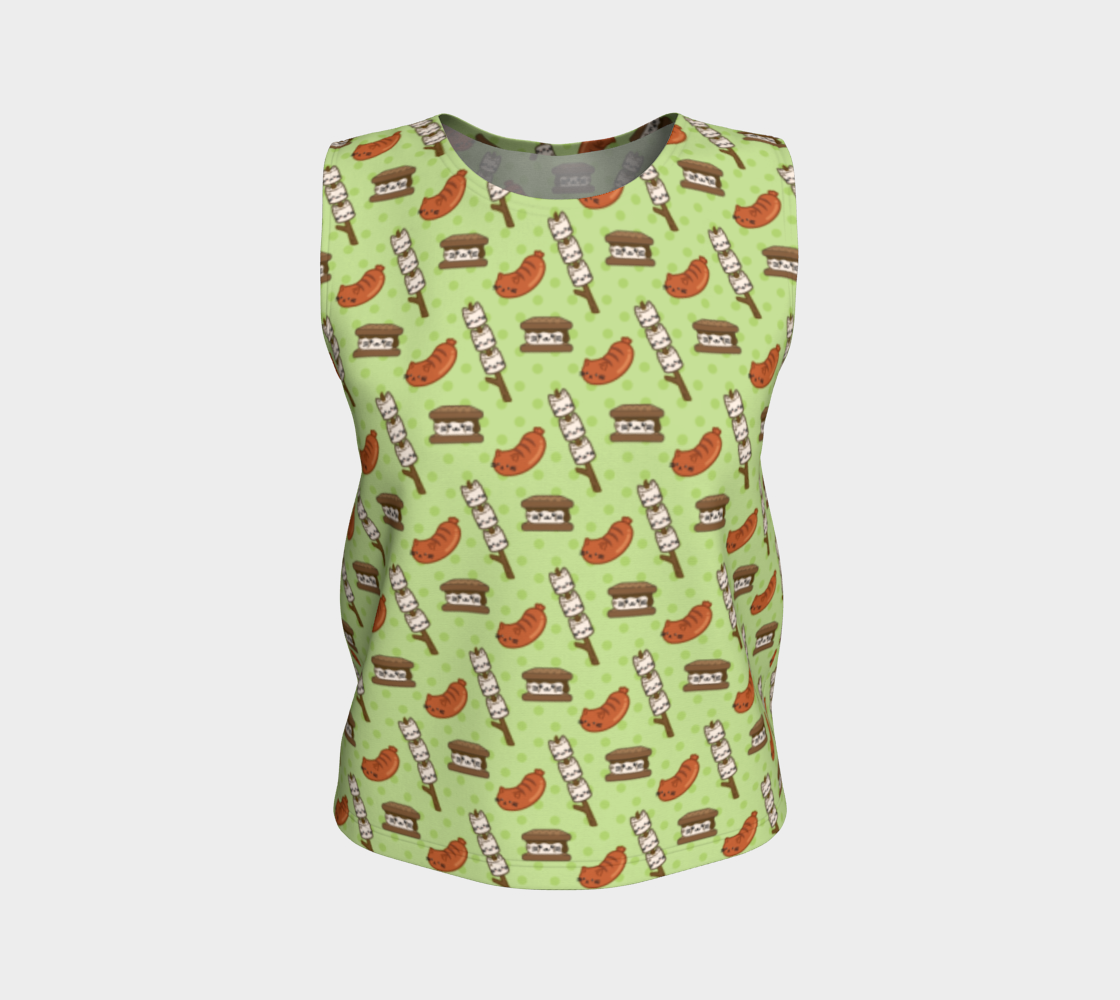 Campfire Snacks Loose Fit Tank preview #1