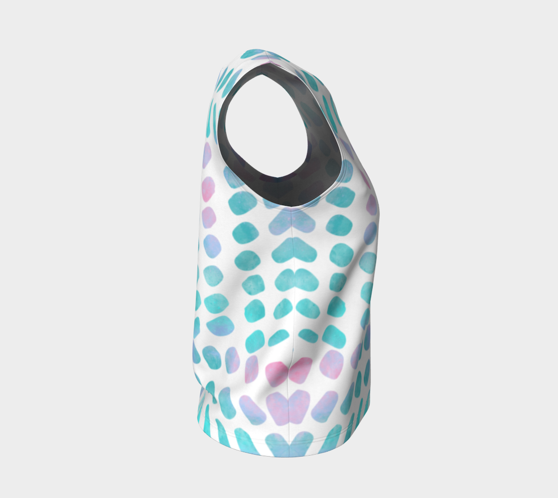 Pink and Blue Cotton Candy Loose Tank Top preview #4