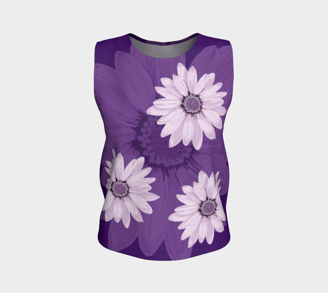 Purple Daisy Tank Top preview