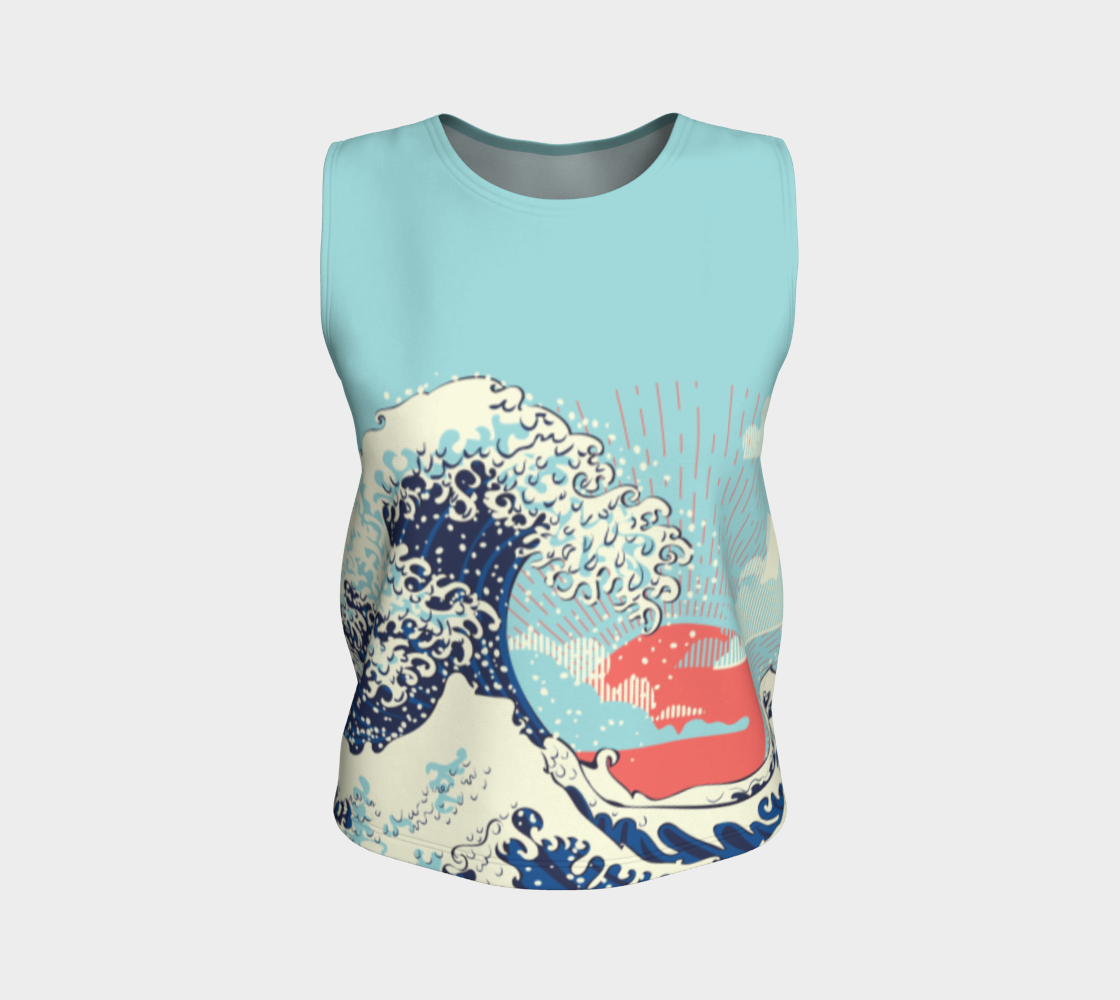 The Great Wave off Kanagawa stormy ocean with big waves preview