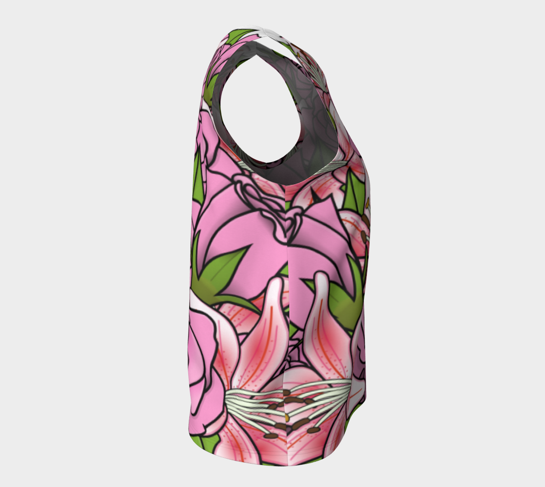 Aperçu de Bouquet of Flowers Loose Tank Top #8