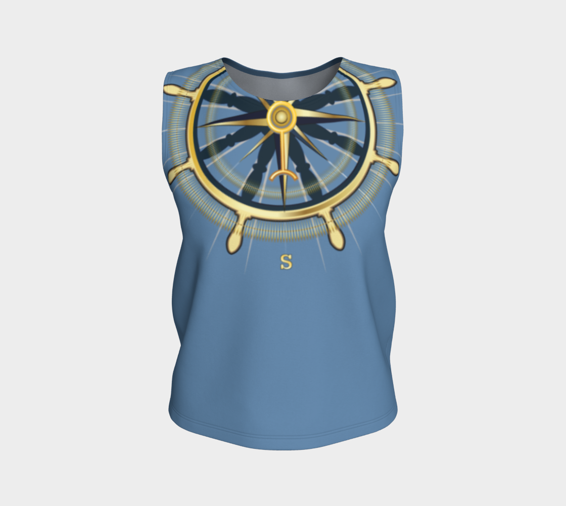 Be The Rose Compass Nautical Theme Loose Tank Top preview