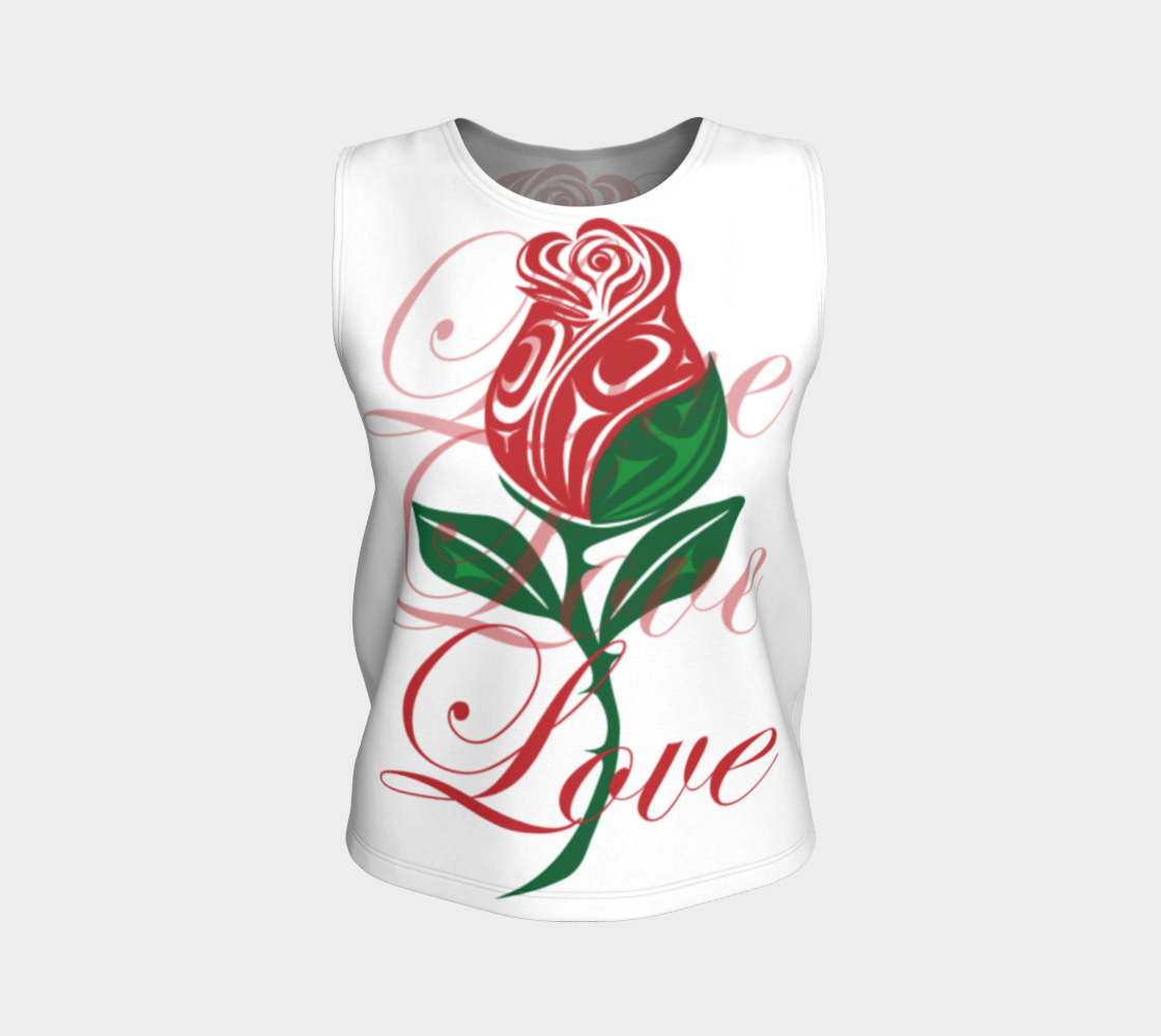 Red Rose Love White Background preview