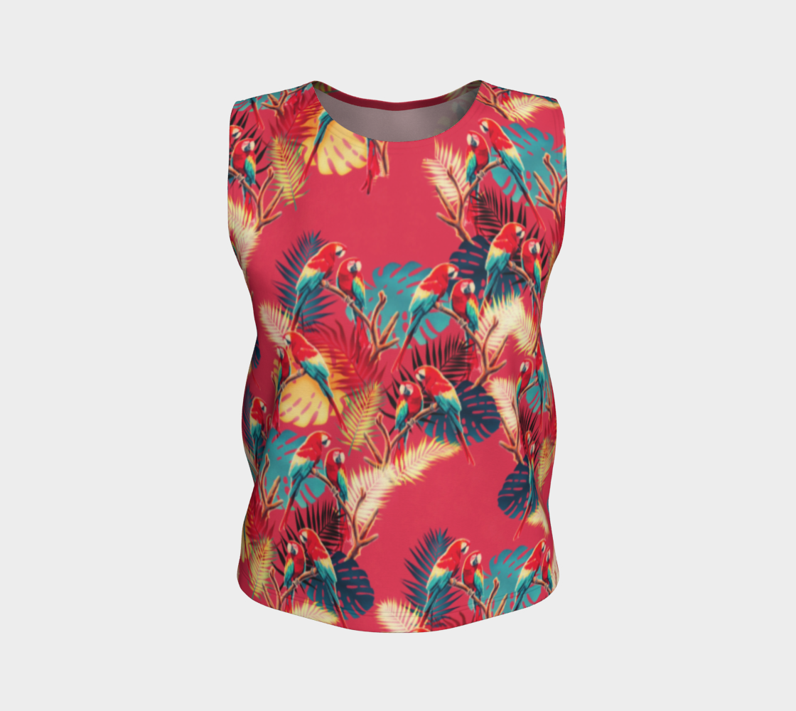 Tropical Loose Tank Top  preview