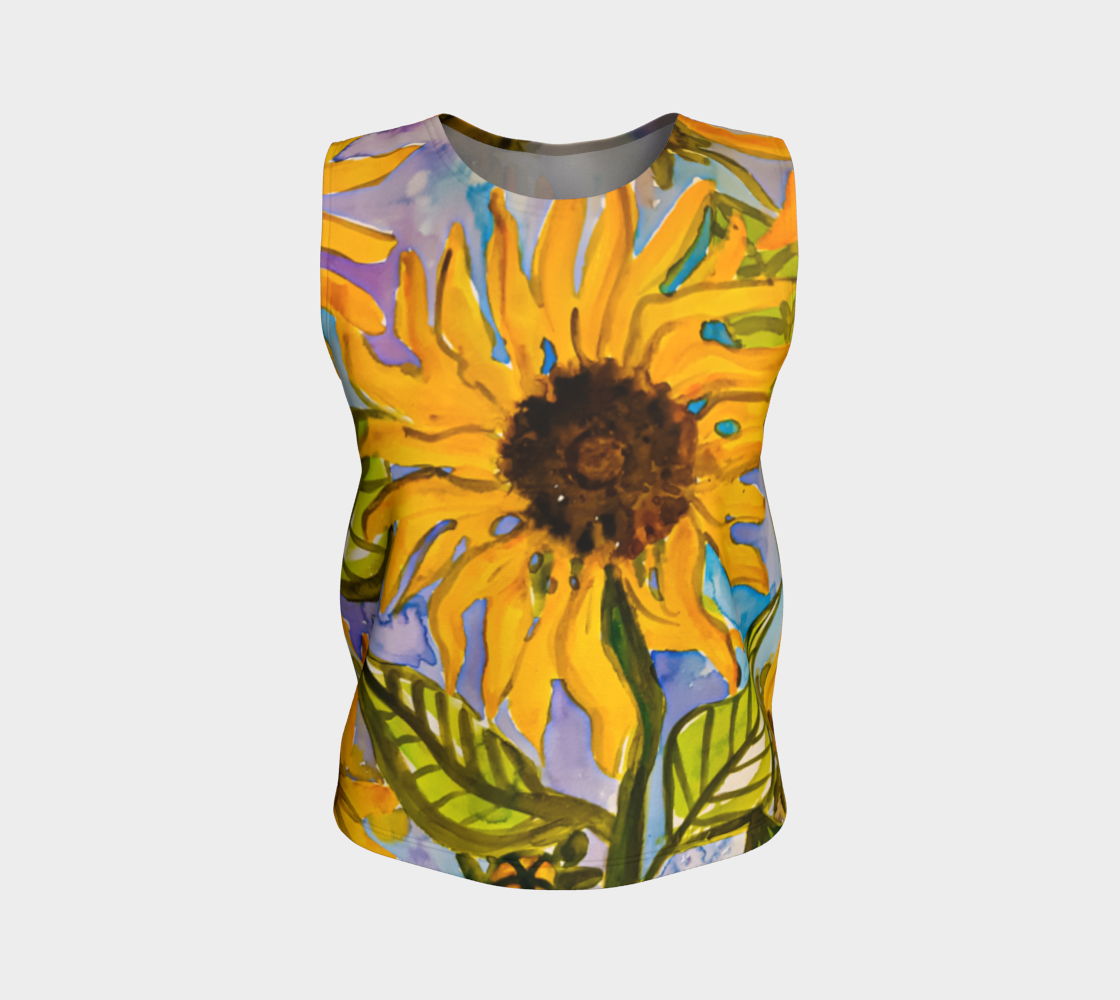 New Sunflowers Loose Tank  Top preview