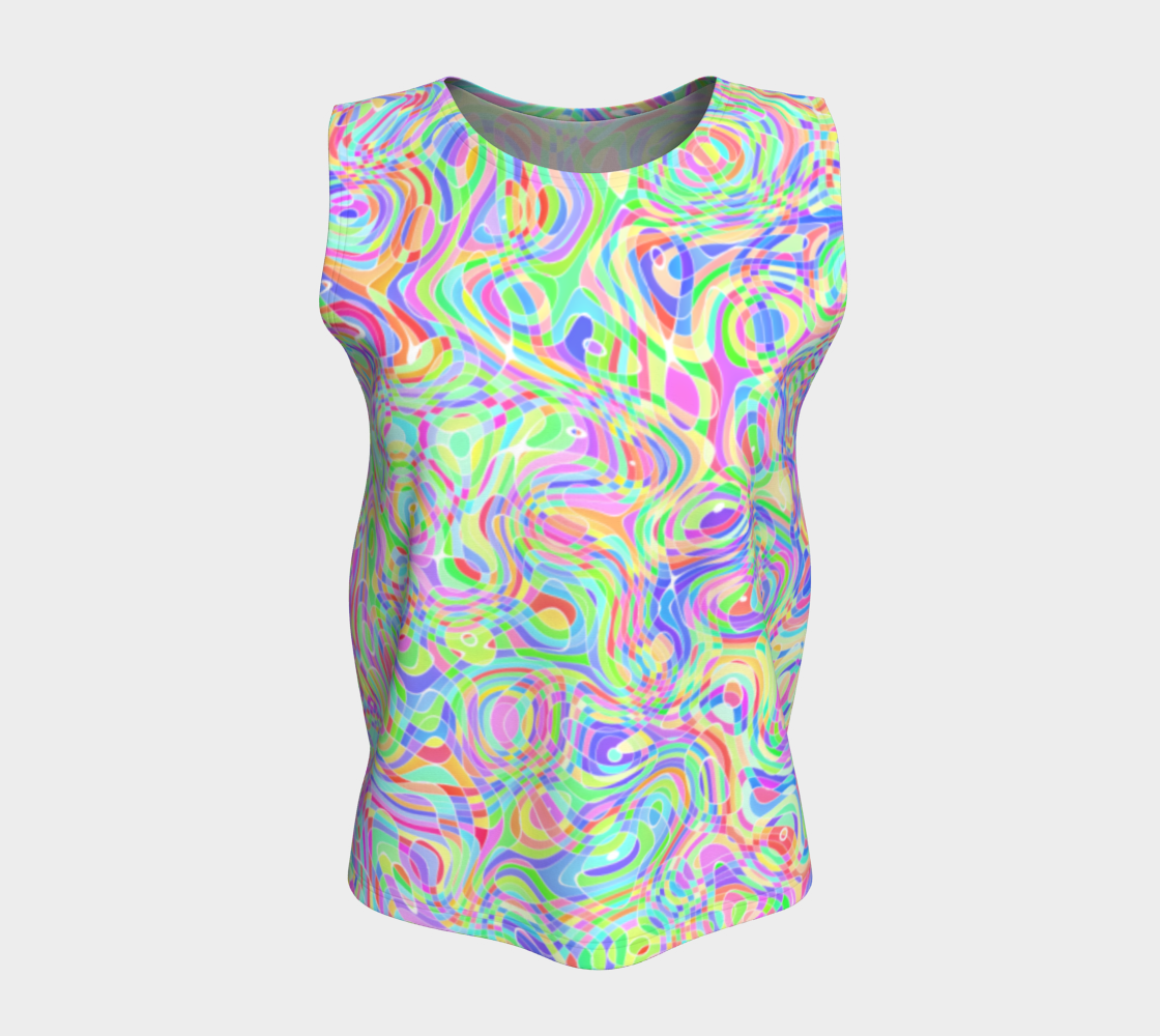 Colorful Swirly Trippy Rainbow Ripples preview #5