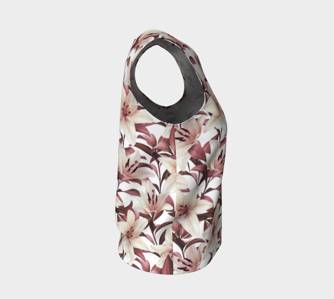 Aperçu de Lilies on white. Floral pattern #4