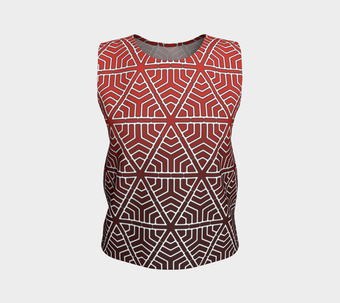 SplitHexagons780 RedAlert LooseTankTop preview