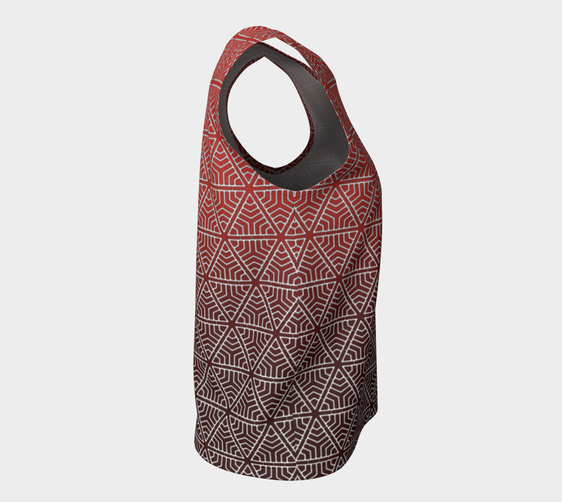 SplitHexagons400 RedAlert LooseTankTop preview #8
