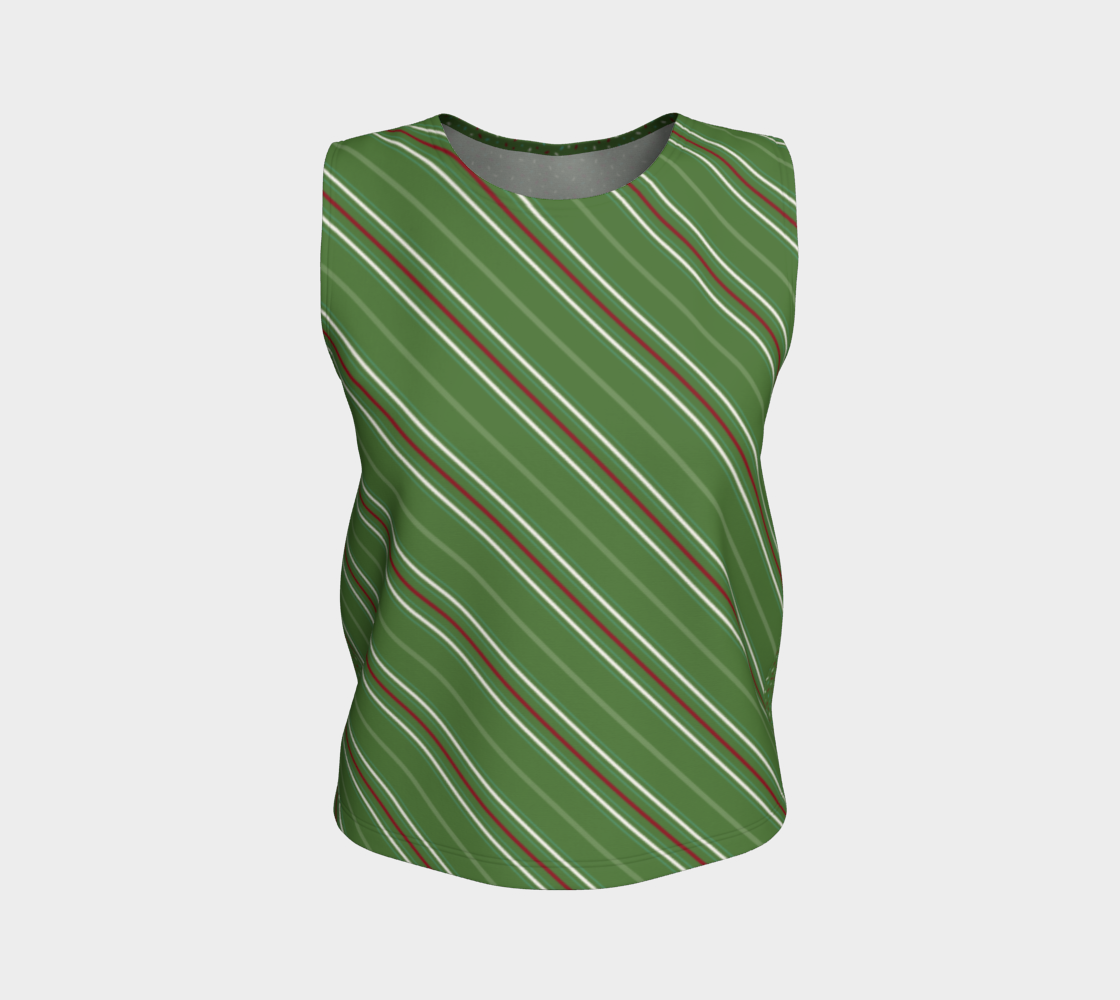 Candy Cane Green Tank Top preview