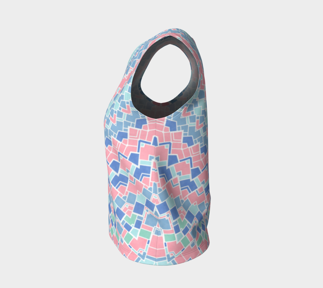 Groovy Boho Pastel Mondrian Mandala preview #3