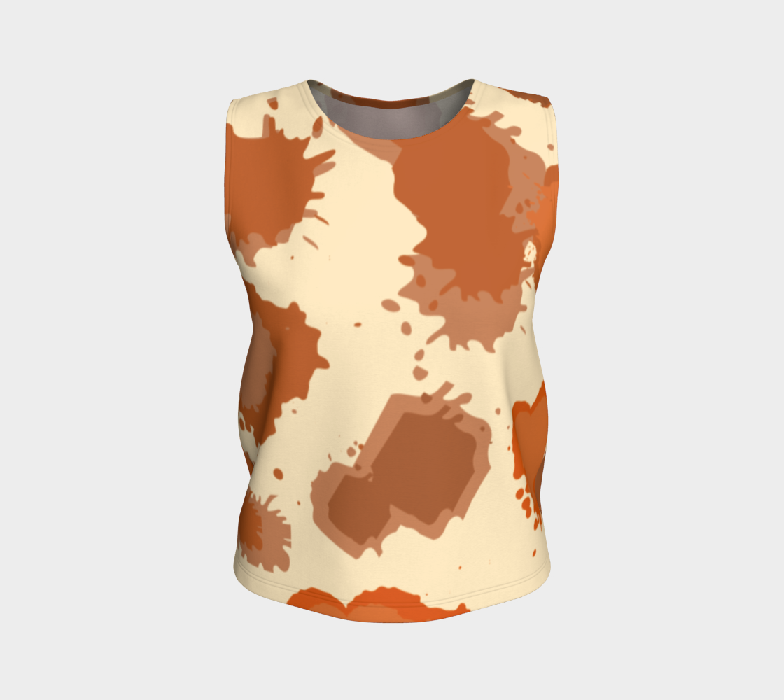 Modern Cow Cream Loose Tank Top preview