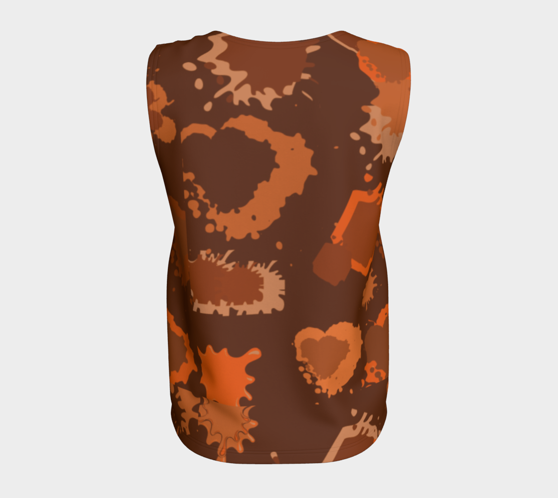 Modern Cow Dark Loose Tank Top preview #6