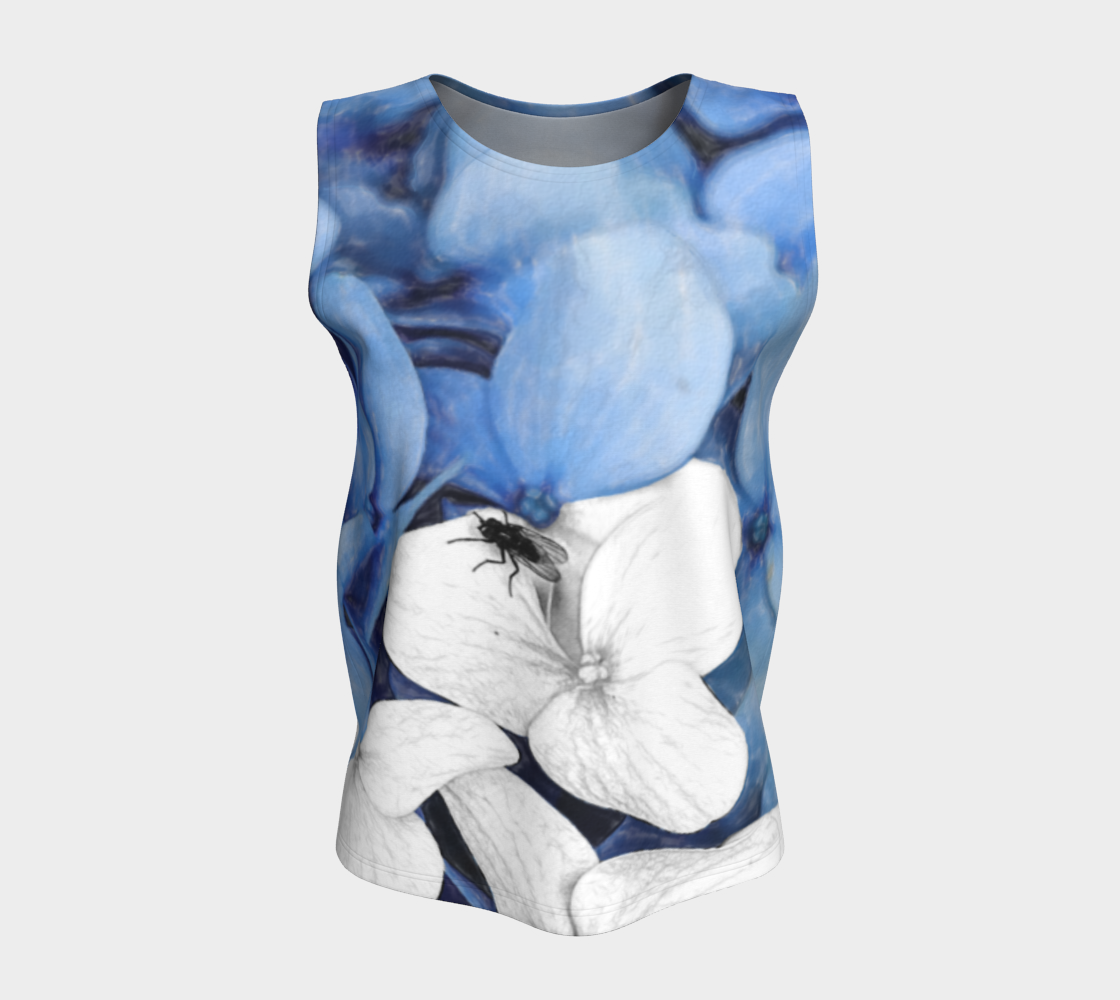 Country Fly Blue Hydrangea Watercolor preview #5