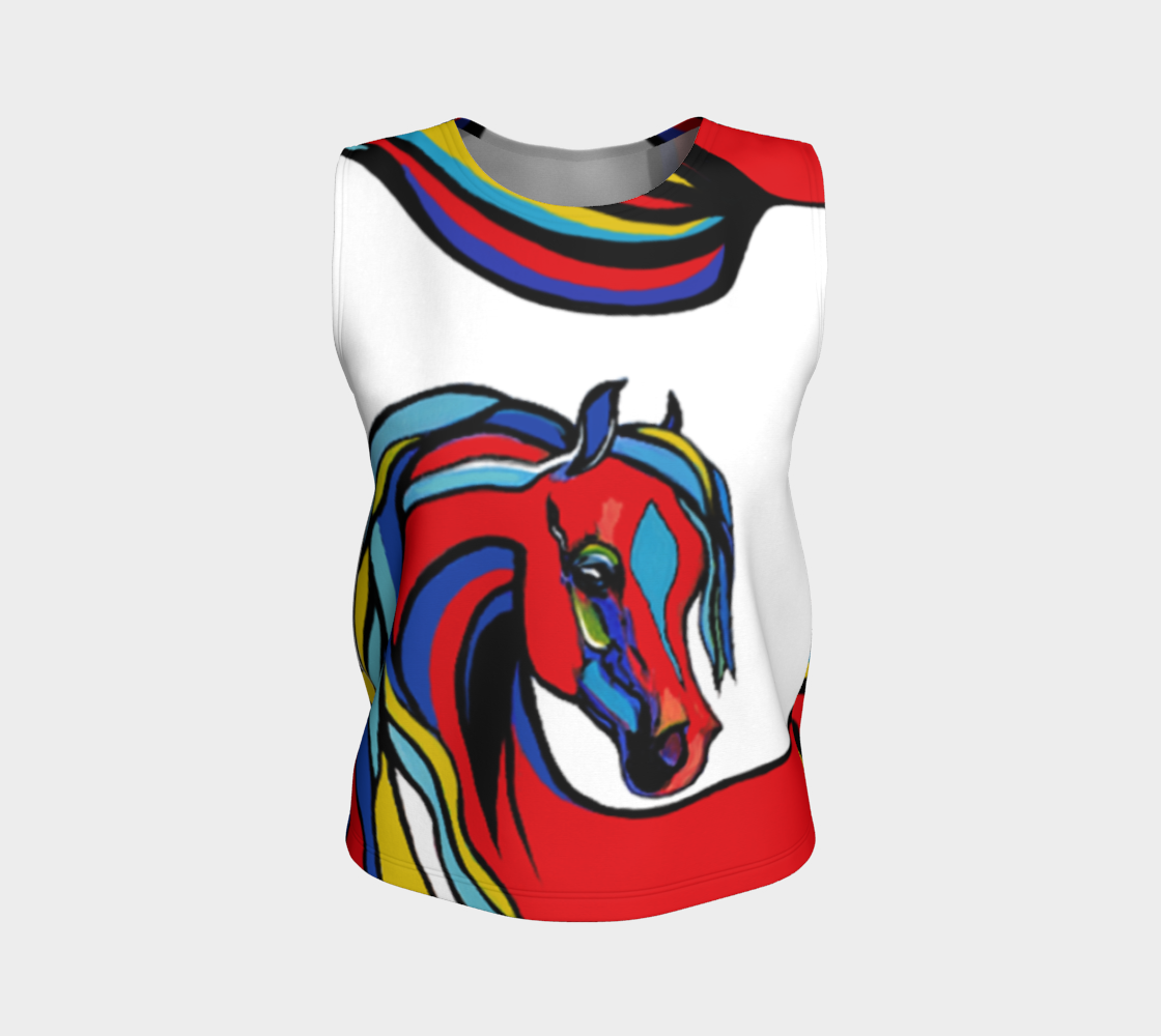 A Colorful Horse Loose Tank Top preview