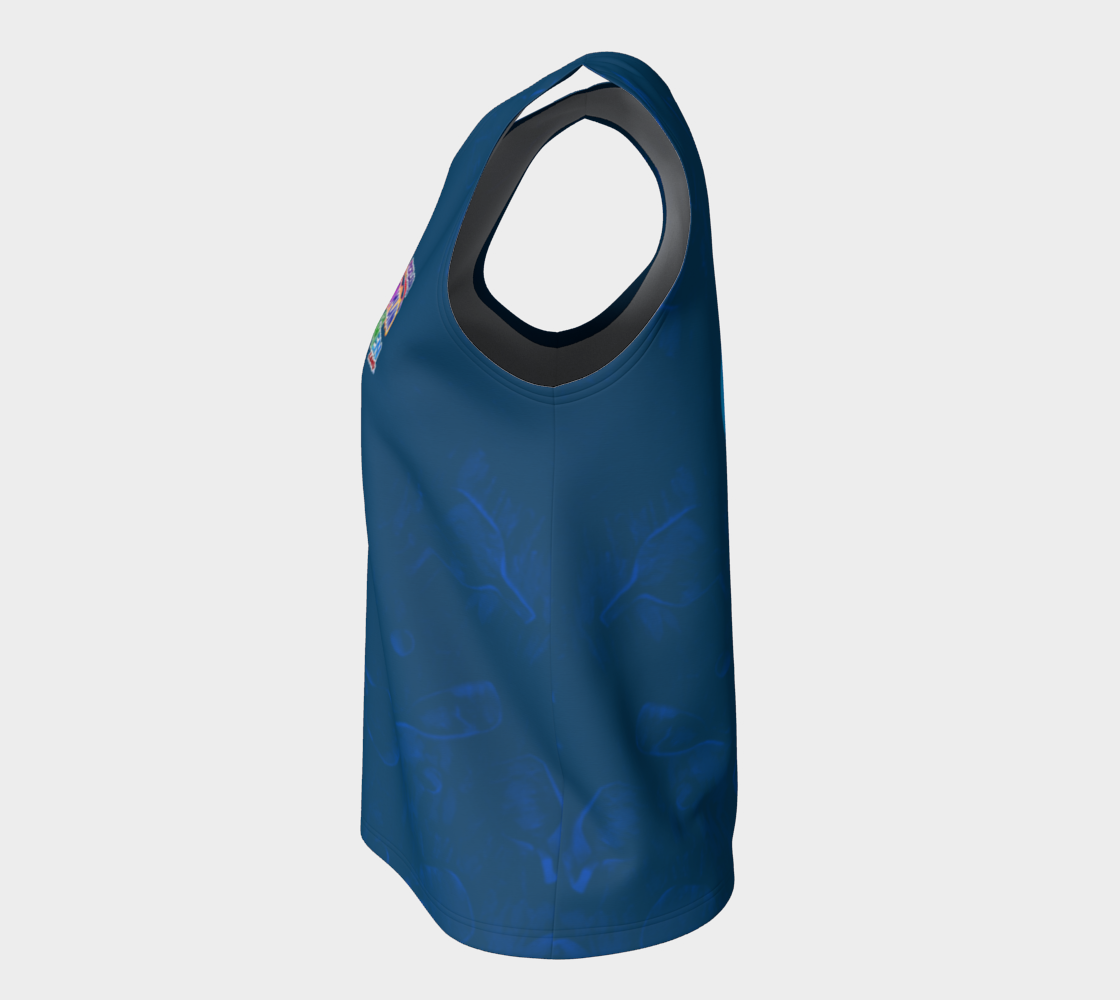 PFFW, Pickleball, (loose tank) Heart/blue jewel preview #7