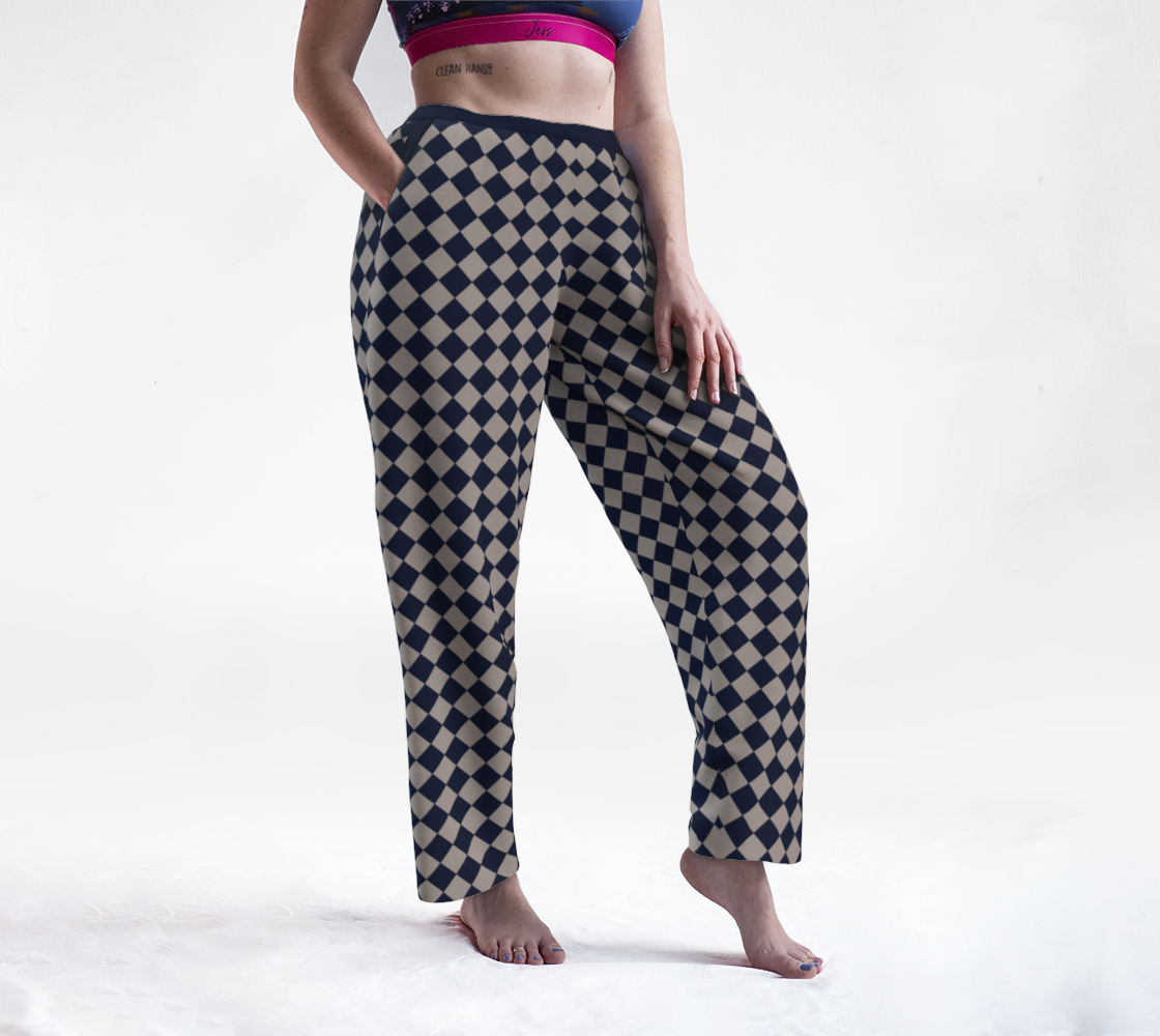 Navy and Beige Diamonds preview #1