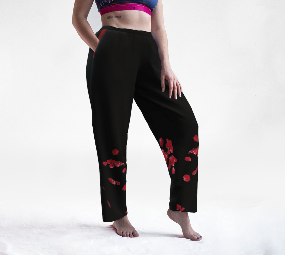 Rose Petals Lounge Pants 3D preview