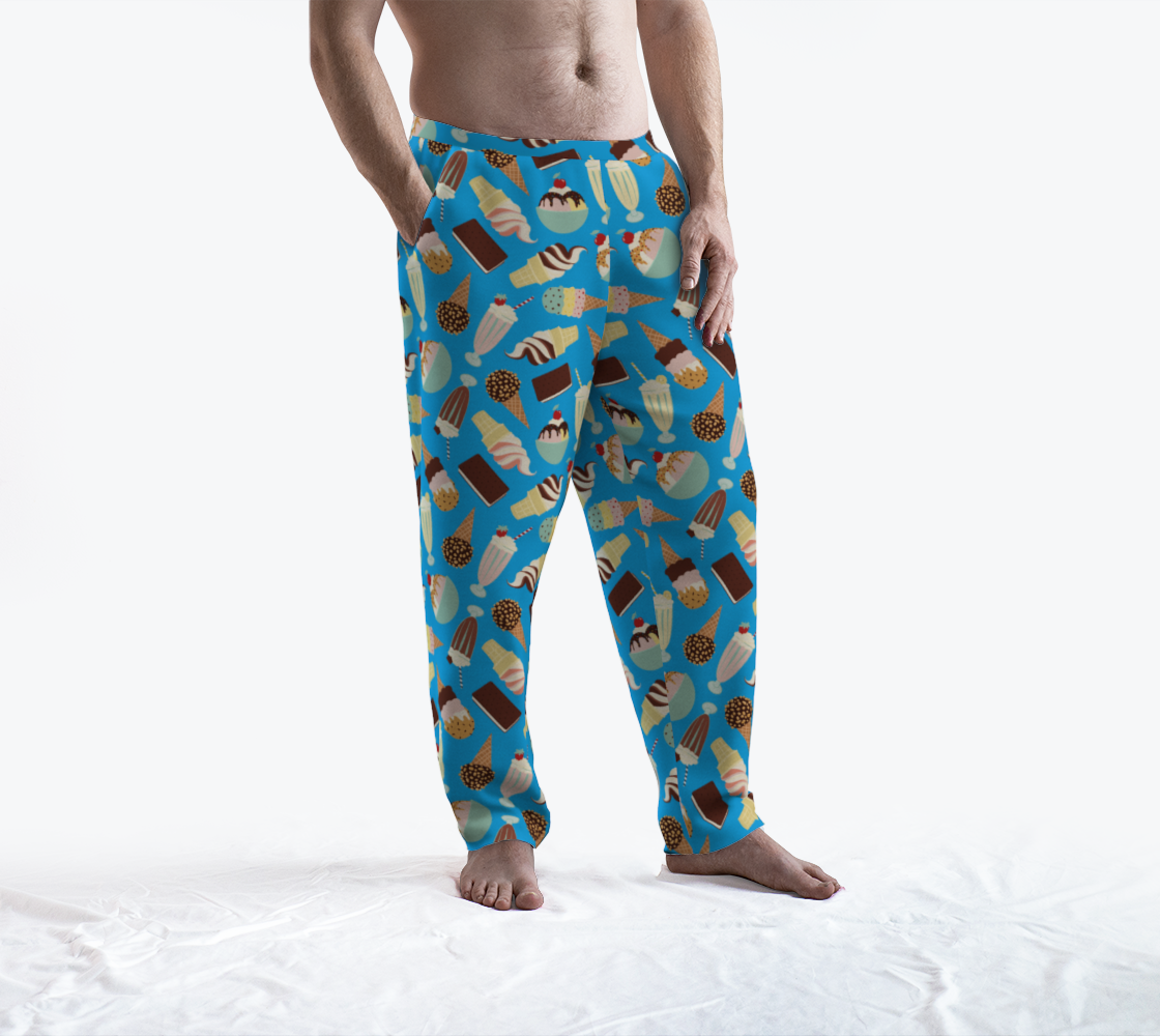 Ice Cream Lounge Pants (Blue) preview #3