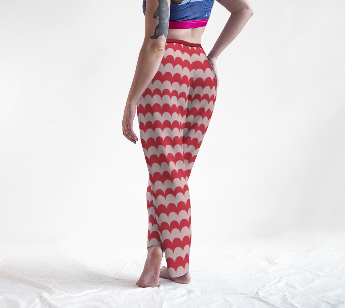 Aperçu de Pink Scallop Print Lounge Pants #2