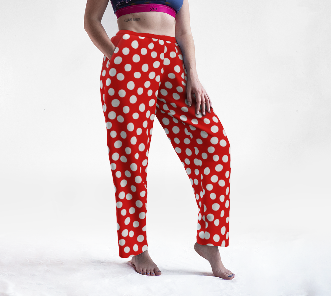 All About the Dots Lounge Pants - Red preview