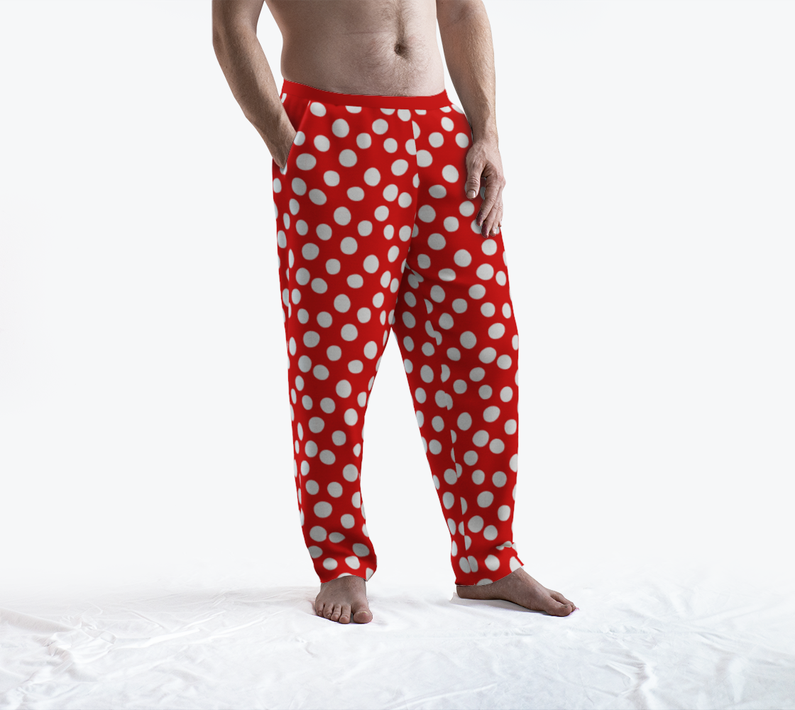 All About the Dots Lounge Pants - Red Miniature #4