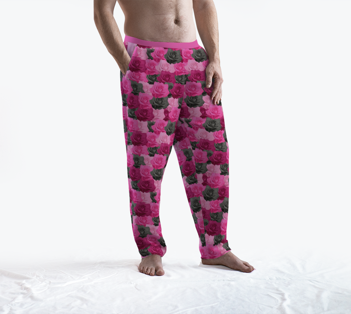 Pink Roses Lounge Pants preview #3