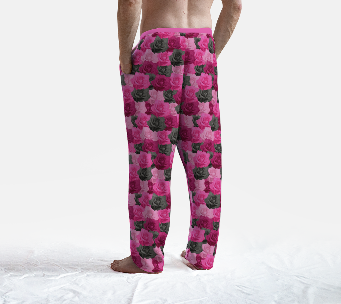 Pink Roses Lounge Pants preview #4