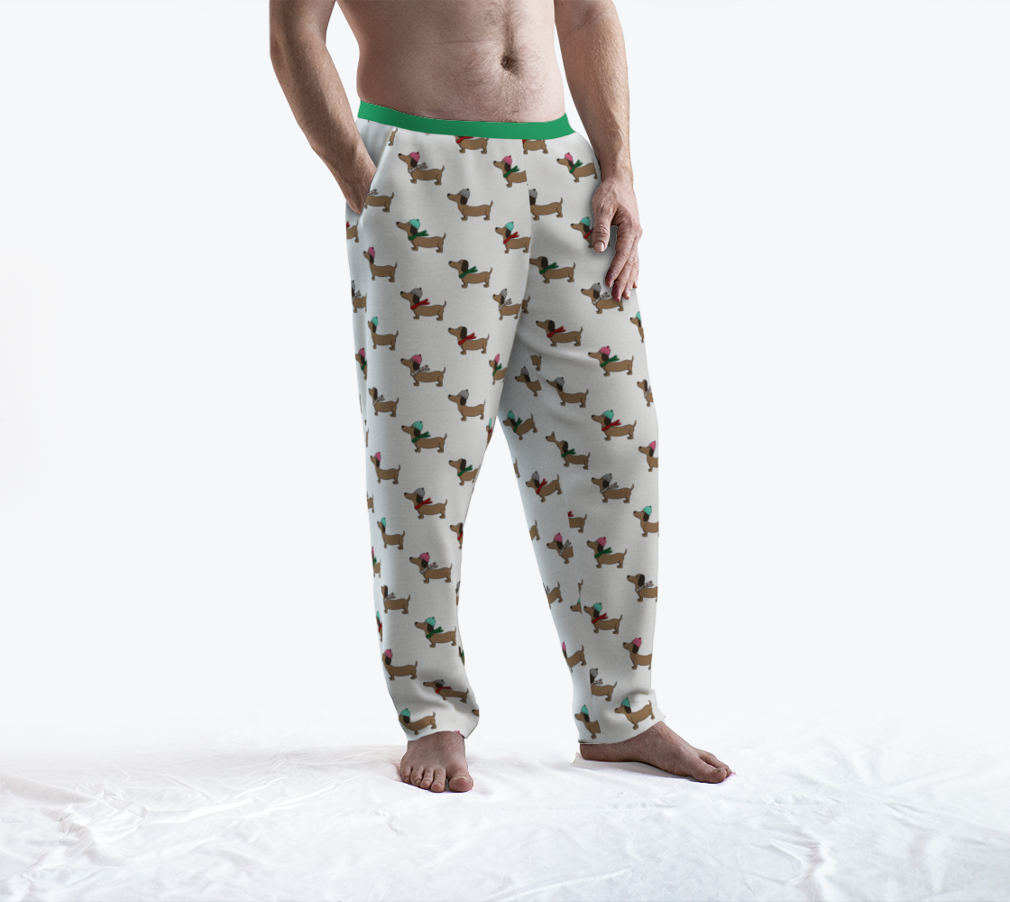 Dachshund Through the Snow Lounge Pants preview #3