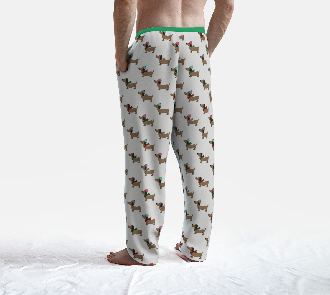 Dachshund Through the Snow Lounge Pants preview #4