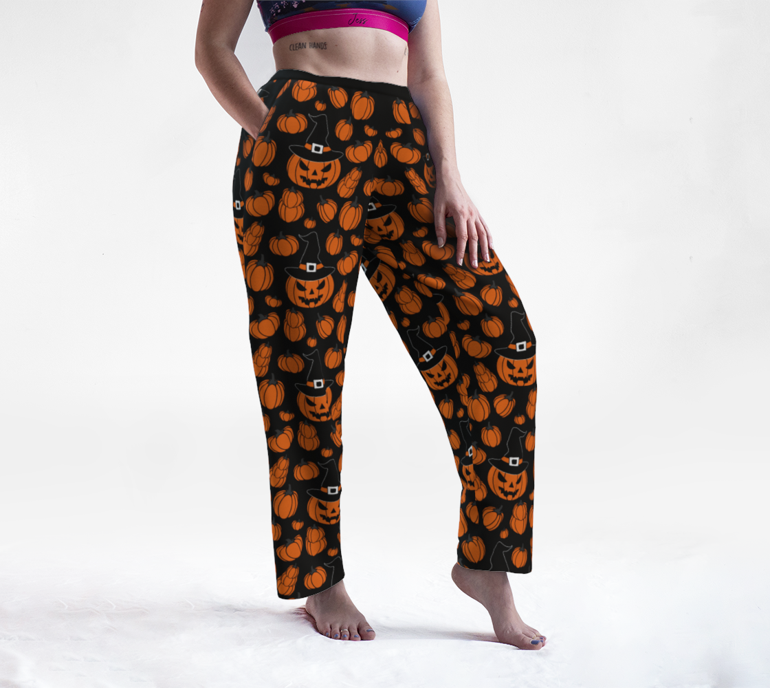 Orange Pumpkin Queen Lounge Pants preview