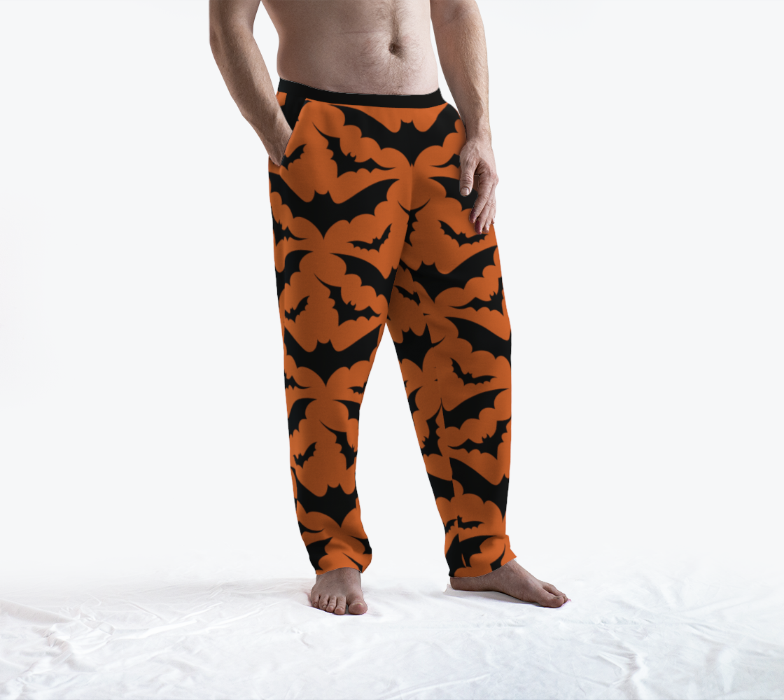Orange Bat Lounge Pants preview #3