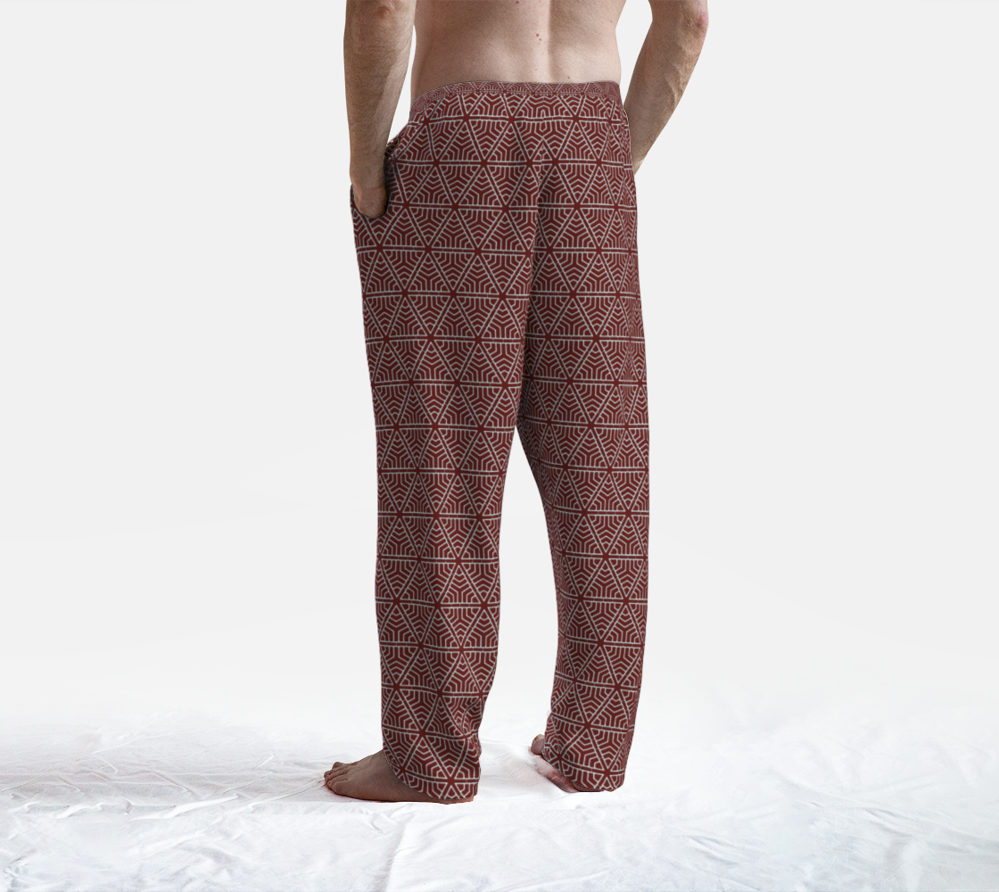 SplitHexagons400 RedAlert LoungePants Solid preview #4