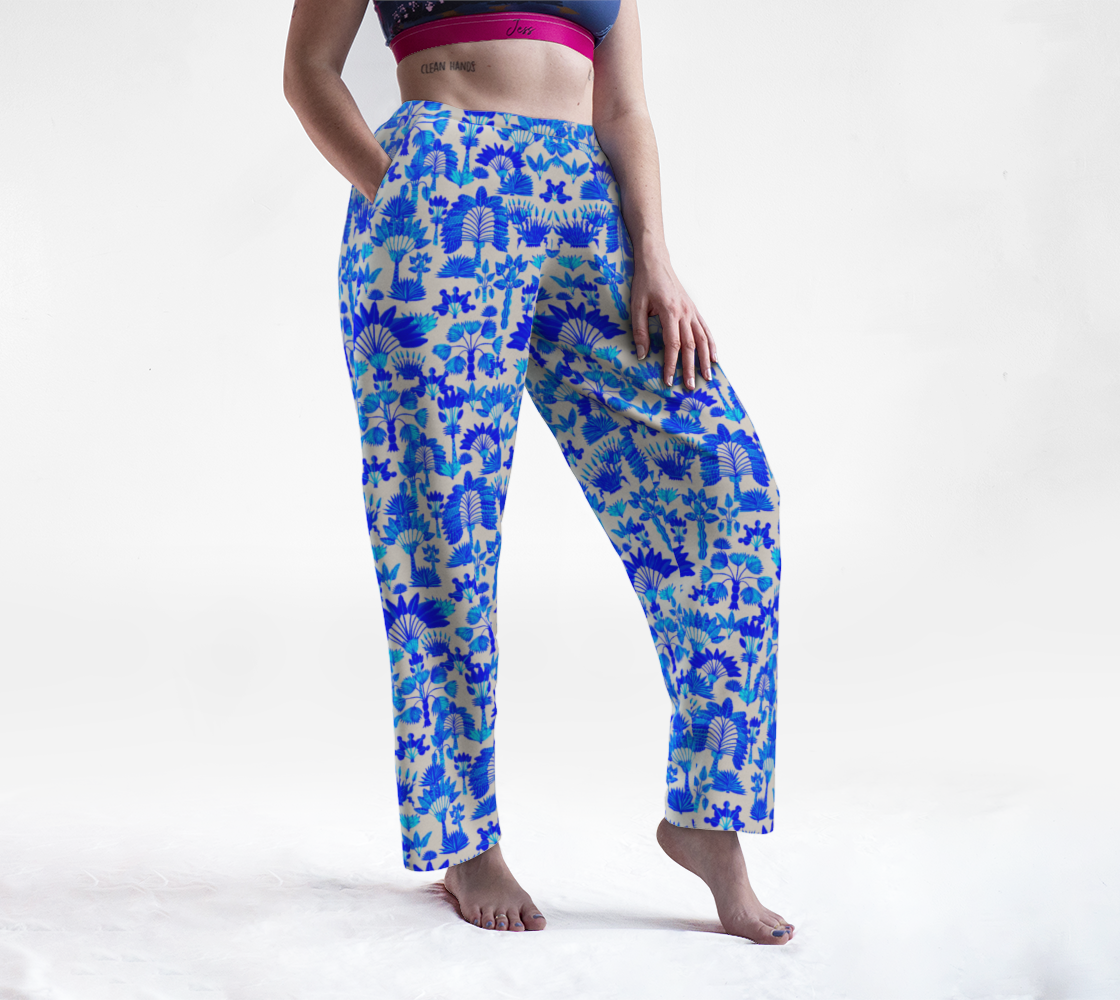 Exotic Garden - Blue Lounge Pants preview